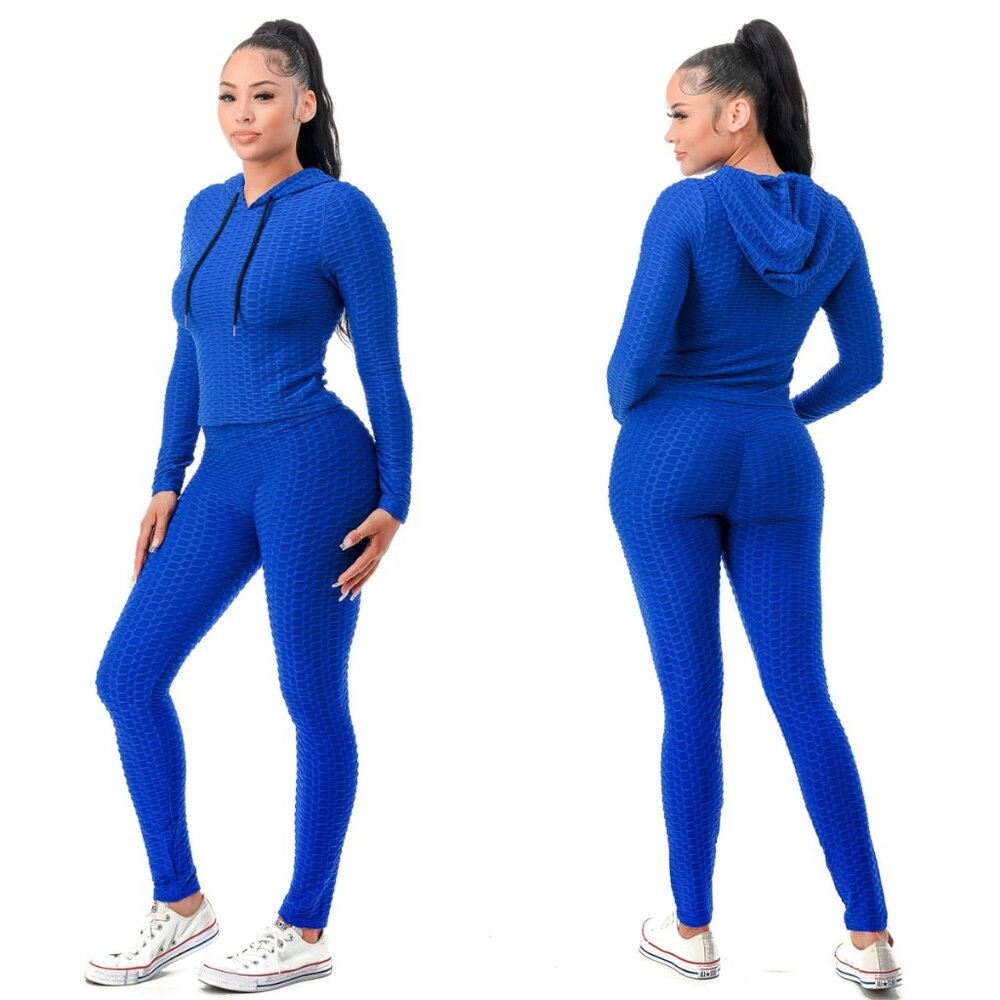 NWT Ara Sports Women's 2PC Tracksuit Hoodie and Leggings Workout Set L XL